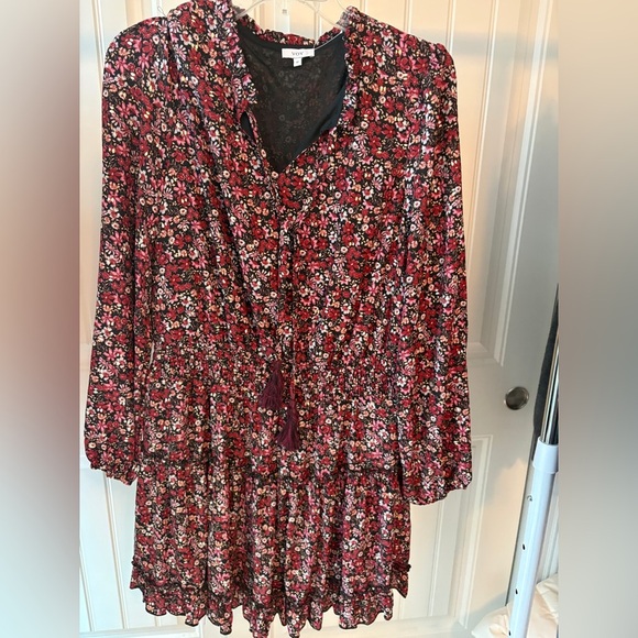Voy size M Floral Red Dress - Picture 1 of 4
